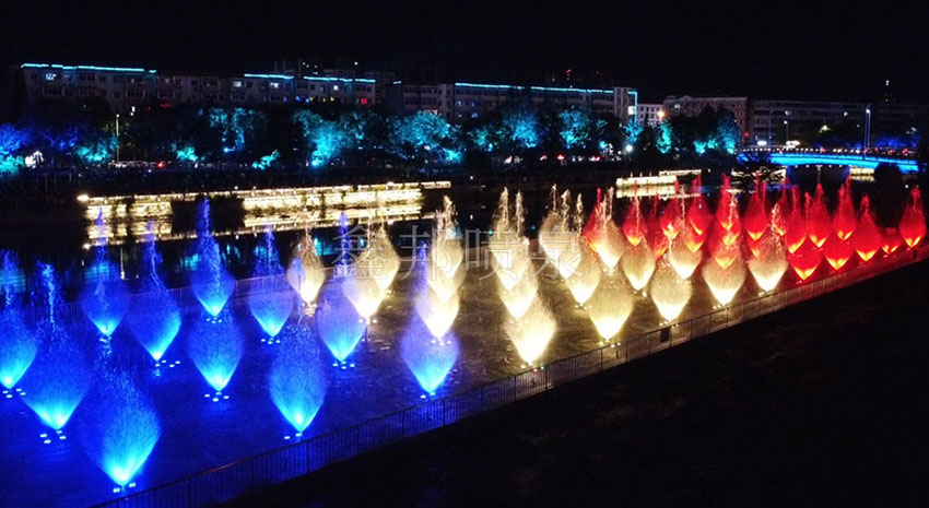 Design and construction of pool music fountain