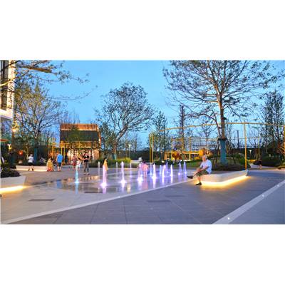 旱喷喷泉-矩阵式喷泉灯光水柱