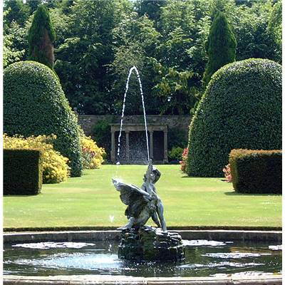 Landscape Fountain01-Decorative water with shifting light and forms